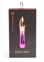 Load image into Gallery viewer, Nu Sensuelle Aluminium 60sx Amp Rechargeable Warming Bullet - Metal/Multicolor/Rainbow
