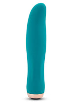 Load image into Gallery viewer, Nu Sensuelle Bella Velvet Touch with Turbo Rechargeable Silicone Vibrator - Green/Rose Gold

