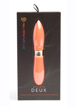 Load image into Gallery viewer, Nu Sensuelle Deux Silicone Rechargeable Bullet - Coral/Orange/Rose Gold
