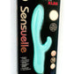 Nu Sensuelle Indii Xlr8 Rechargeable Silicone G-Spot Rabbit Vibrator - Blue/Electric Blue