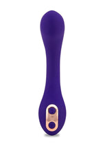 Load image into Gallery viewer, Nu Sensuelle Libi Flexible Rechargeable Silicone G-Spot Vibrator - Deep Purple/Purple