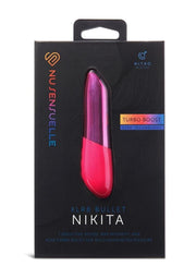 Nu Sensuelle Nikita Rechargeable Silicone Bullet with Nitro Motor - Deep Pink/Pink