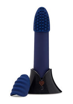 Load image into Gallery viewer, Nu Sensuelle Point Plus Rechargeable Silicone Bullet - Blue/Navy Blue

