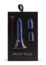 Load image into Gallery viewer, Nu Sensuelle Point Plus Rechargeable Silicone Bullet - Blue/Navy Blue
