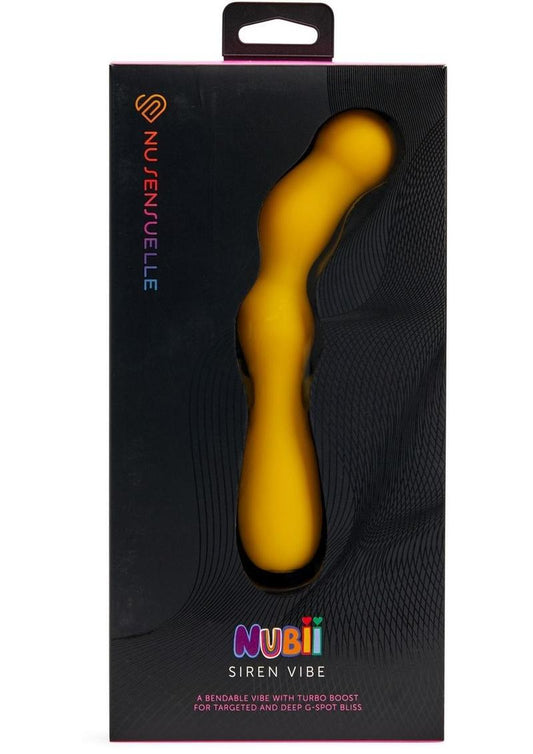 Nu Sensuelle Siren Nubii Bendable Rechargeable Silicone G-Spot Vibe - Yellow