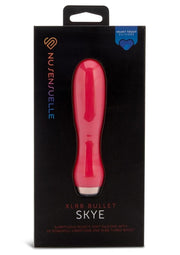 Nu Sensuelle Skye Velvet Touch with Turbo Rechargeable Silicone Bullet - Hot Pink/Pink