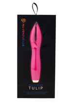 Load image into Gallery viewer, Nu Sensuelle Tulip Rechargeable Silicone Clitoral Stimulator - Magenta/Purple