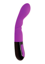 Load image into Gallery viewer, Nyx 2.0 Rechargeable Silicone G-Spot Dildo - Black/Purple