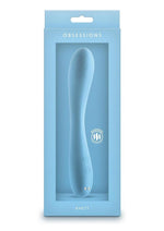 Load image into Gallery viewer, Obsessions Rhett Rechargeable Silicone Vibrator - Blue
