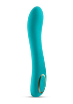 Load image into Gallery viewer, Obsessions Zeus Rechargeable Silicone Vibrator - Aqua/Blue
