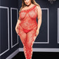 Off The Shoulder Bodystocking - Red - Queen