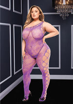 Load image into Gallery viewer, Off The Shoulder Bodystocking - Purple - Queen
