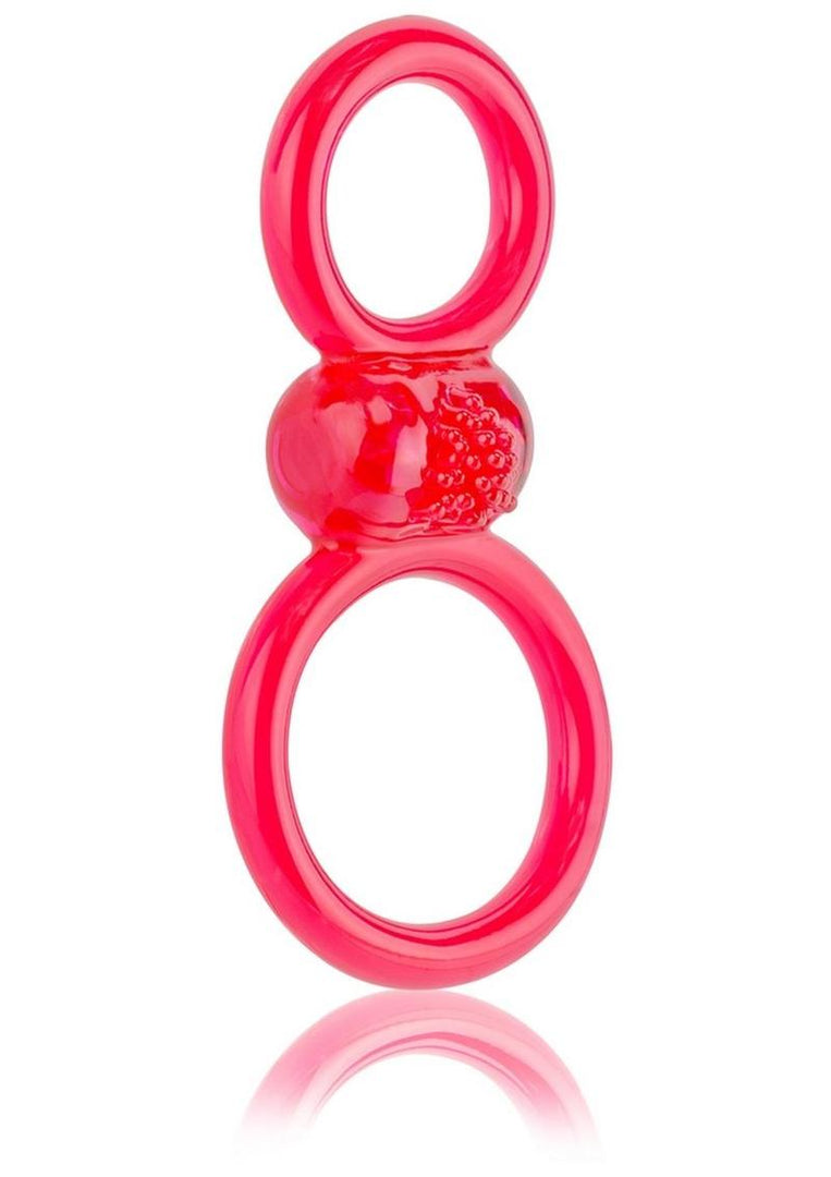 Ofinity Plus Super Stretchy Vibrating Double Silicone Cock Ring Waterproof