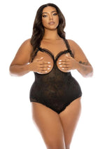 Load image into Gallery viewer, Oh LA LA Cheri Amber Teddy Plus - Black - Queen
