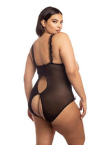 Load image into Gallery viewer, Oh LA LA Cheri Amber Teddy Plus - Black - Queen
