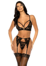 Load image into Gallery viewer, Oh LA LA Cheri Aphrodite - Black - Large/XLarge - 3 Piece/Set
