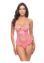 Load image into Gallery viewer, Oh LA LA Cheri Aubrielle Teddy - Pink - XLarge
