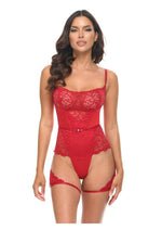 Load image into Gallery viewer, Oh LA LA Cheri Candice Teddy - Red - Medium
