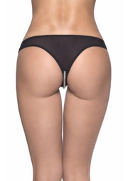 Oh LA LA Cheri Paradise Panty - Black - One Size