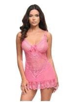 Load image into Gallery viewer, Oh LA LA Cheri Valentine Babydoll - Pink - Large
