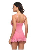 Load image into Gallery viewer, Oh LA LA Cheri Valentine Babydoll - Pink - Large
