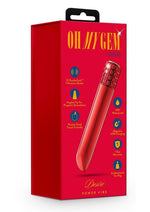 Load image into Gallery viewer, Oh My Gem Desire Rechargeable Bullet Vibrator - Ruby
