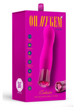 Load image into Gallery viewer, Oh My Gem Exclusive Rechargeable Silicone G-Spot Vibrator - Tourmaline - Pink
