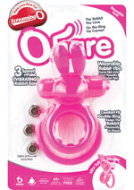 Load image into Gallery viewer, Ohare Silicone Vibrating Rabbit Cock Ring Waterproof - Pink
