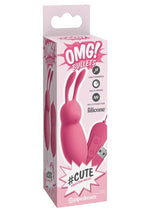 Load image into Gallery viewer, Omg! Bullets #Cute USB-Powered Silicone Vibrating Bullet - Pink
