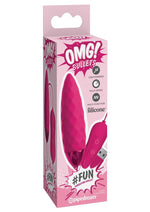 Load image into Gallery viewer, Omg! Bullets #Fun USB-Powered Silicone Vibrating Bullet - Pink
