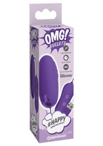 Load image into Gallery viewer, Omg! Bullets #Happy USB-Powered Silicone Vibrating Bullet - Purple
