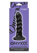 Load image into Gallery viewer, Onyxxx Rechargeable Rippled Probe - Black