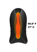 Load image into Gallery viewer, Optimale Secondskyn Silicone Warming Stroker Vibrating USB Rechargeable Masturbator
