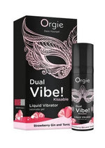 Load image into Gallery viewer, Orgie Dual Vibe Kissable Liquid Vibrator Gel - Strawberry Gin and Tonic
