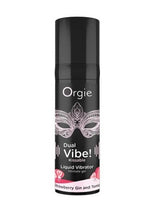 Load image into Gallery viewer, Orgie Dual Vibe Kissable Liquid Vibrator Gel - Strawberry Gin and Tonic
