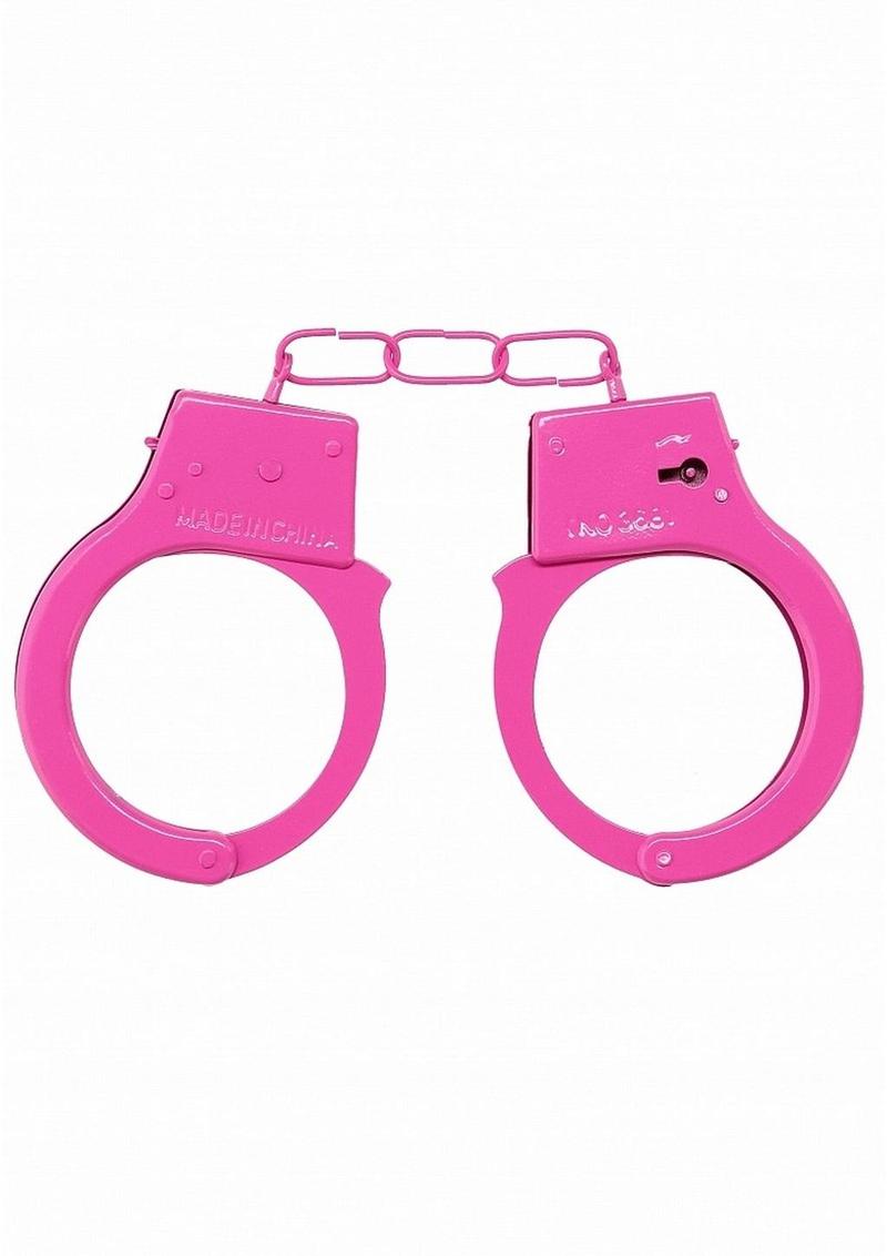 Ouch! Beginners Handcuffs - Metal/Pink