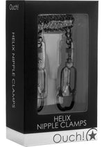 Load image into Gallery viewer, Ouch! Helix Nipple Clamps - Black/Metal

