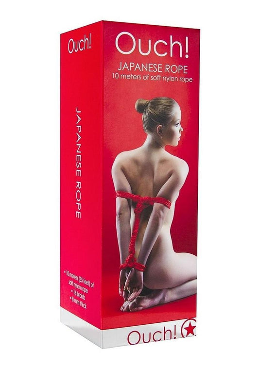 Ouch! Japanese Nylon Rope - Red - 10 Meters/32.8 Feet