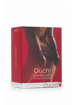 Load image into Gallery viewer, Ouch! Leather Cuffs - Red