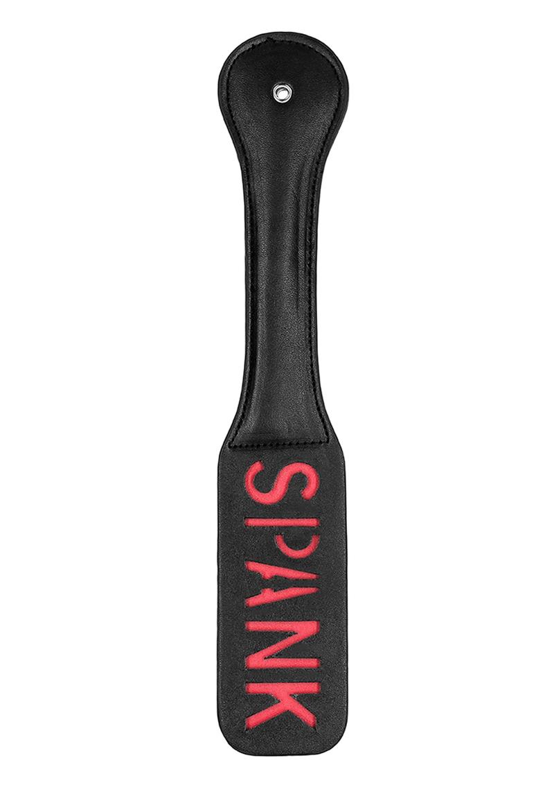 Ouch! Leather Paddle Spank - Black