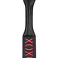 Ouch! Leather Paddle Xoxo - Black