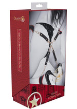 Load image into Gallery viewer, Ouch! Milan Collection Hogtie Connectors - Black/Red