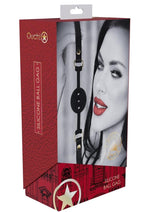 Load image into Gallery viewer, Ouch! Milan Collection Silicone Ball Gag - Black/Red
