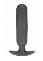 Load image into Gallery viewer, Ouch! Oblong Anal Plug Silicone - Grey/Gun Metal