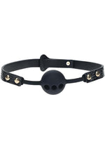 Load image into Gallery viewer, Ouch! Rome Collection Silicone Ball Gag - Black
