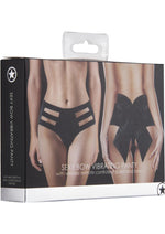 Load image into Gallery viewer, Ouch! Sexy Bow Panty Vibe with Wireless Remote Controlled Bullet - Black

