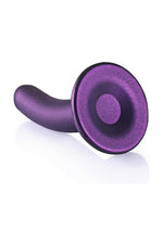 Load image into Gallery viewer, Ouch! Smooth G-Spot Silicone Dildo 5in - Metallic