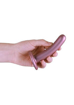Load image into Gallery viewer, Ouch! Smooth G-Spot Silicone Dildo 5in - Metallic