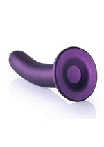 Load image into Gallery viewer, Ouch! Smooth G-Spot Silicone Dildo 7in - Metallic