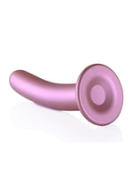 Load image into Gallery viewer, Ouch! Smooth G-Spot Silicone Dildo 7in - Metallic